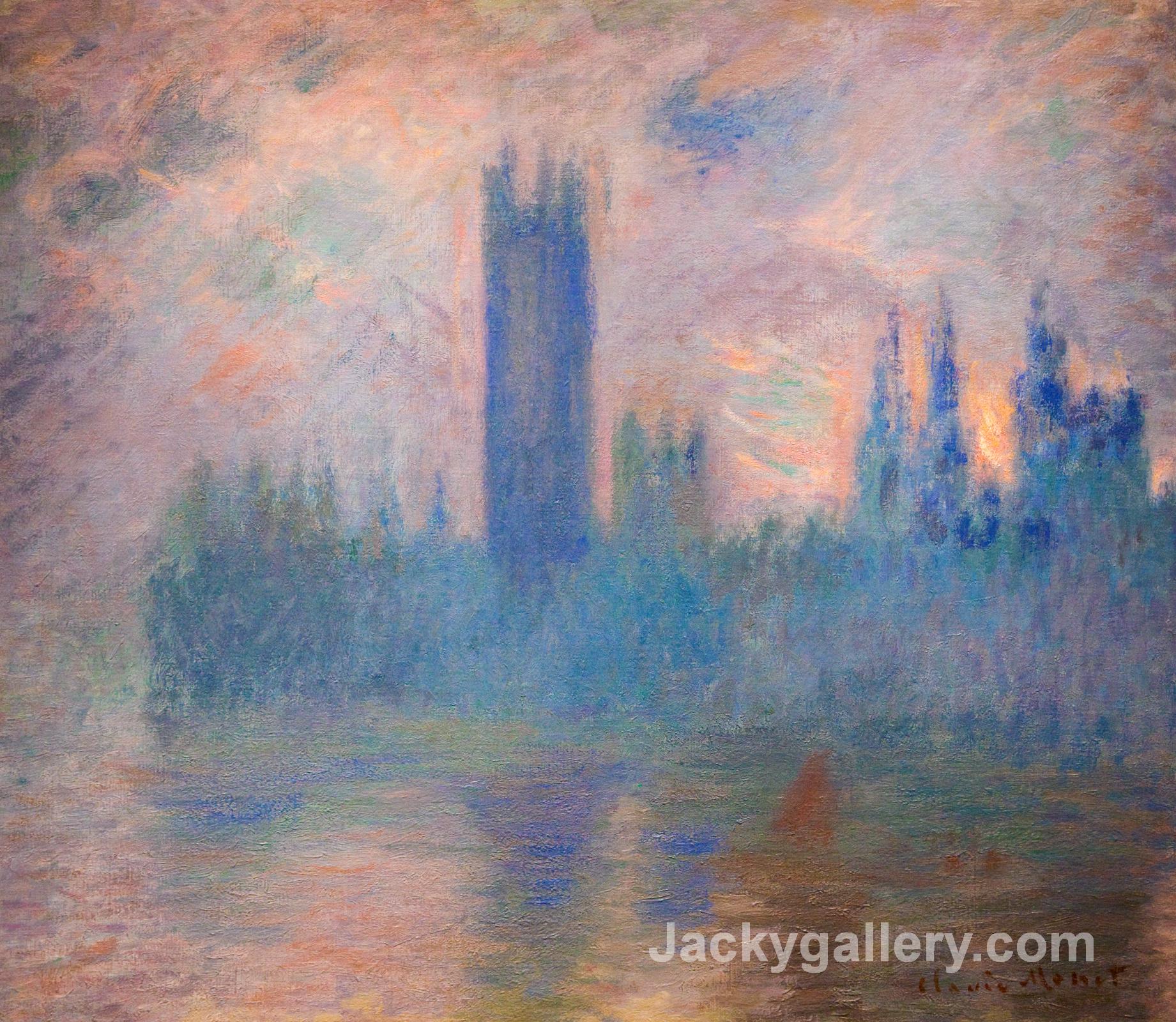 Houses of Parliament, Westminster by Claude Monet paintings reproduction